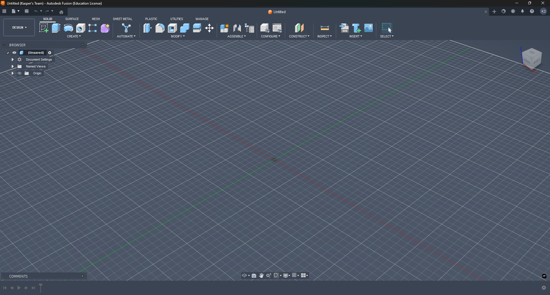 Fusion 360 interface